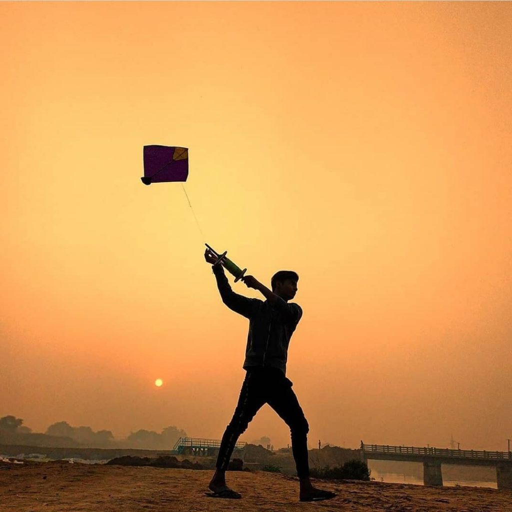 Boy Flying Kite