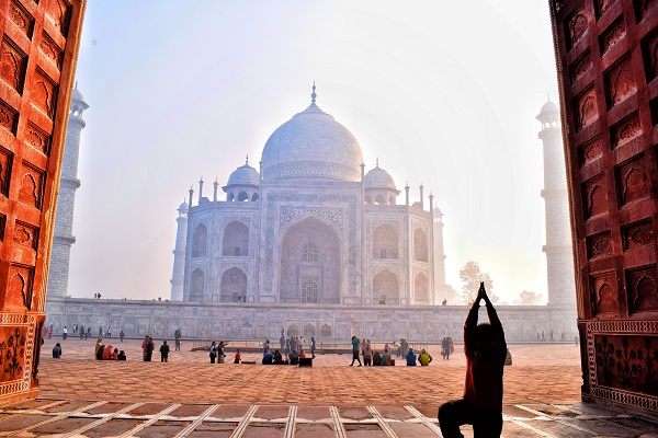 Meditation at Taj Mahal