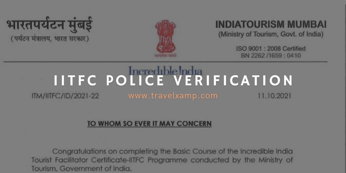 IITFC Police Verification Letter