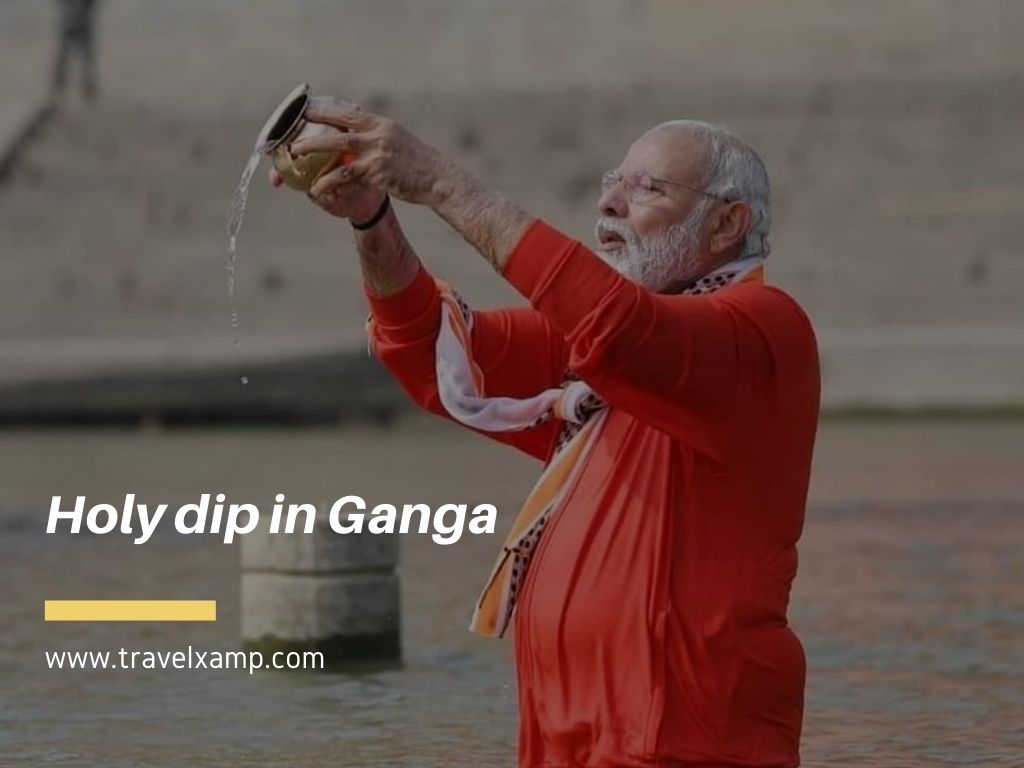 Holy dip in Ganga